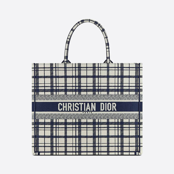 ディオール ブックトートコピーマザーズバッグ チェック CD ロゴ 新作 M1286ZRFZ_M928